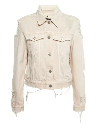 Pre-owned J Brand Distressed Denim Jacket