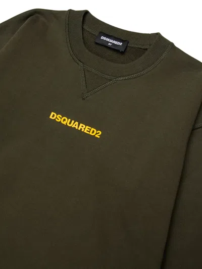 Dsquared2 Cotton Sweatshirt In Green