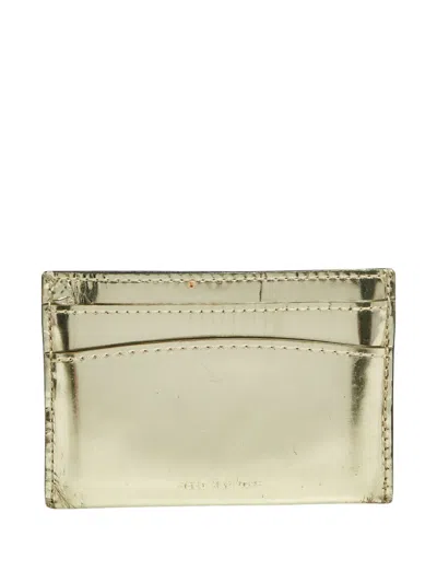Pre-owned Reed Krakoff Leather Card Holder In Gold