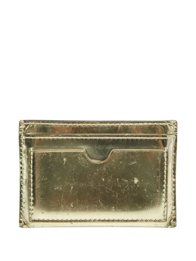 Pre-owned Reed Krakoff Leather Card Holder In Gold
