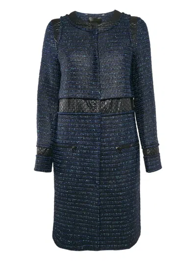 Pre-owned Proenza Schouler 2024 Tweed Coat In Blue
