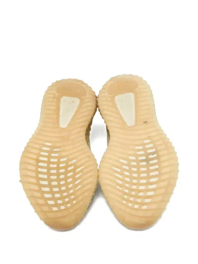 Pre-owned Adidas Originals Boost 350 V2 Knitted Sneakers In Yellow
