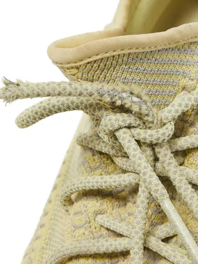 Pre-owned Adidas Originals Boost 350 V2 Knitted Sneakers In Yellow