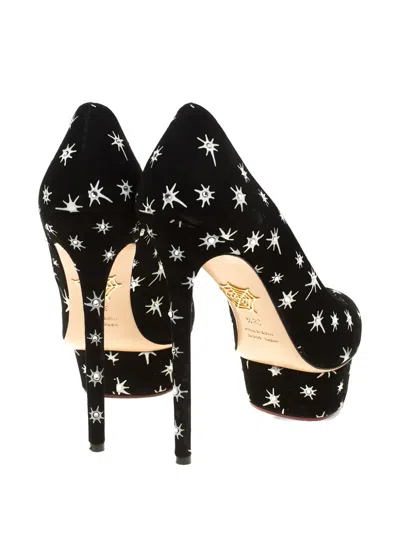 Pre-owned Charlotte Olympia 145mm Dolly Platform Pumps In Black