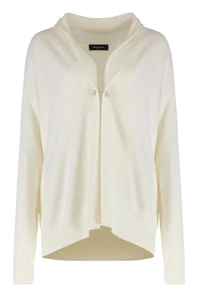 Fabiana Filippi Wool-blend Cardigan In White