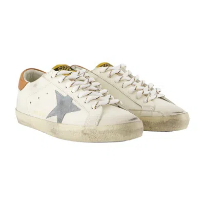 Golden Goose Deluxe Brand Men Super-star Classic With List Leather Sneakers In Neutral
