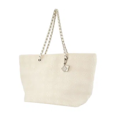 Tory Burch Ella Terry Cotton Tote Bag In Neutral