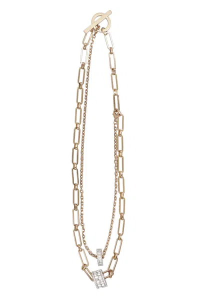 Weekend Max Mara Taranto Gold-tone Metal Necklace In Gold