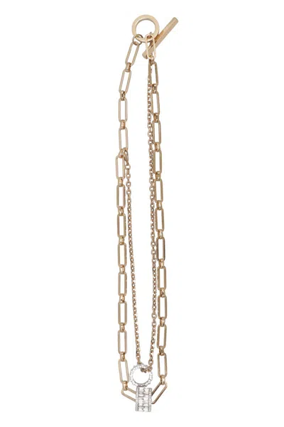 Weekend Max Mara Taranto Gold-tone Metal Necklace In Gold