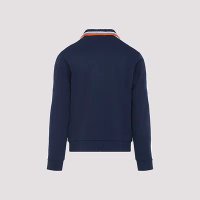 Casablanca Ribbed Collar Side Pockets Track Jacket In Multi