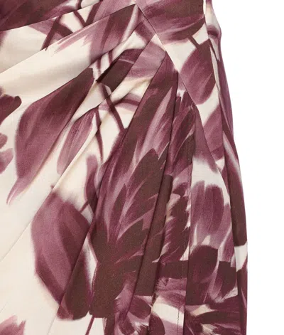 Twinset Floral Skirt In Neutral
