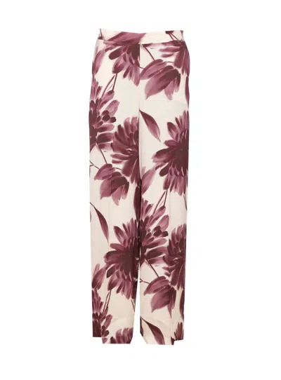 Twinset Floral Pants In Multi