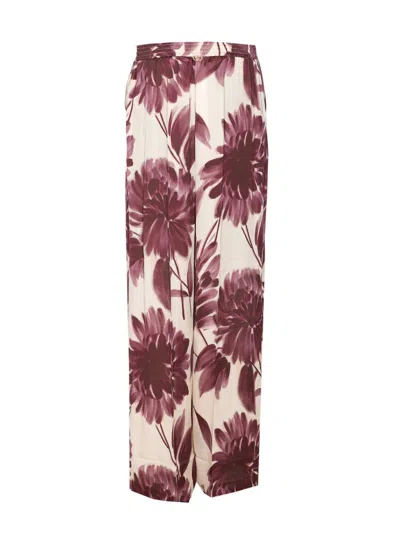Twinset Floral Pants In Multi