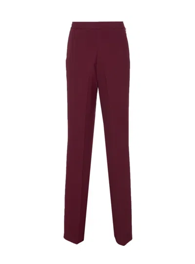 Twinset Chain-embellished Trousers In Red