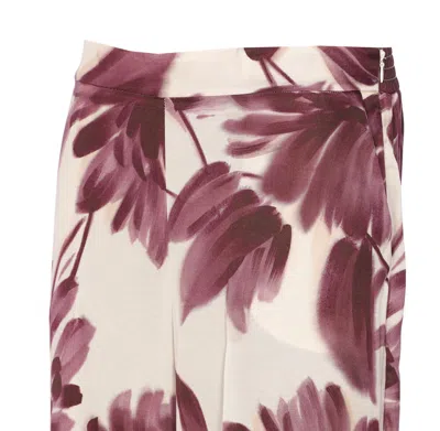 Twinset Floral Pants In Multi