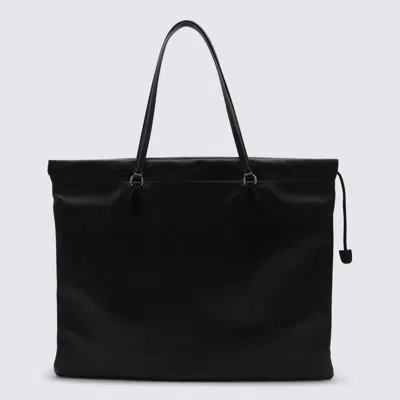 Jimmy Choo Black Drawstring Tote L