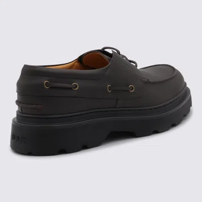 Tod's Leather Loafers Designed For Nautical Wear In Black