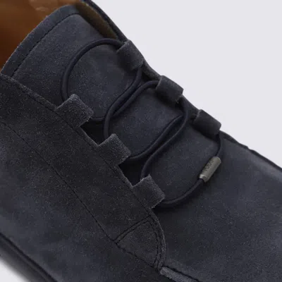 Tod's Suede Ankle Desert Boots In Blue