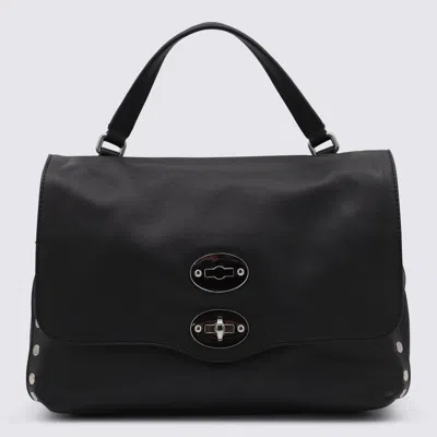 Zanellato Black Leather Postina Baby Top Handle Bag In Black