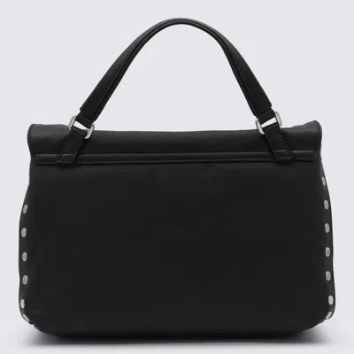 Zanellato Black Leather Postina Baby Top Handle Bag In Black