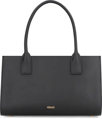 Versace Medusa 95 Shopper Handbag In Black