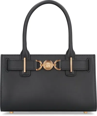 Versace Medusa 95 Shopper Handbag In Black