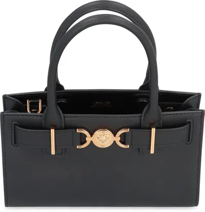 Versace Medusa 95 Shopper Handbag In Black