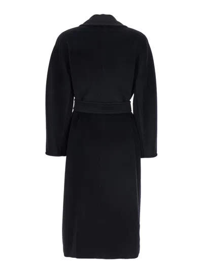 Max Mara Madame 101801 Virgin Wool And Cashmere Coat In Black