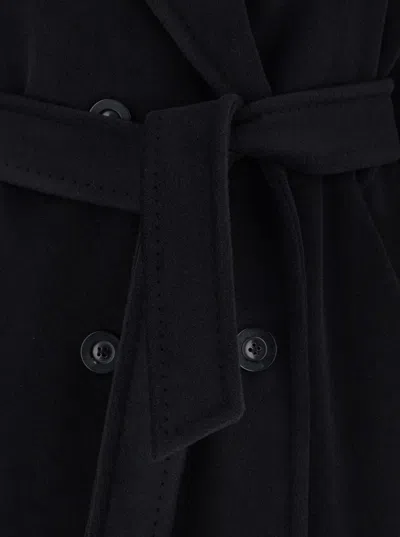 Max Mara Madame 101801 Virgin Wool And Cashmere Coat In Black