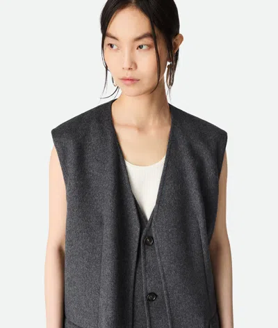 Bottega Veneta Women Double Face Wool Double Layer Gilet