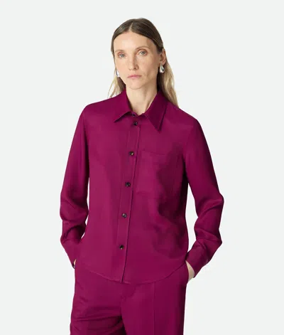 Bottega Veneta Fine Viscose Silk Twill Button-down Shirt