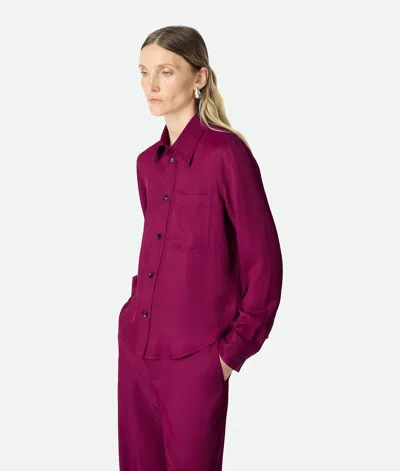 Bottega Veneta Fine Viscose Silk Twill Button-down Shirt