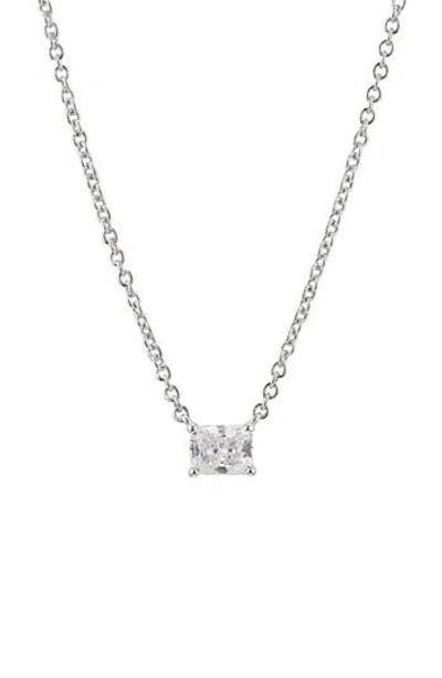 Nadri Modern Luv Small Emerald Cut Cubic Zirconia Pendant Necklace
