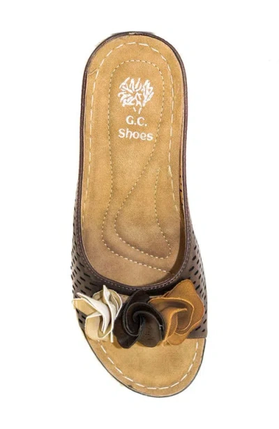 Gc Shoes Juliet Wedge Sandal In Brown