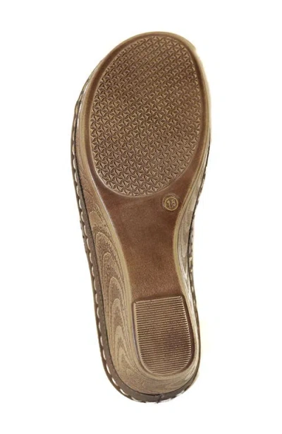 Gc Shoes Juliet Wedge Sandal In Brown