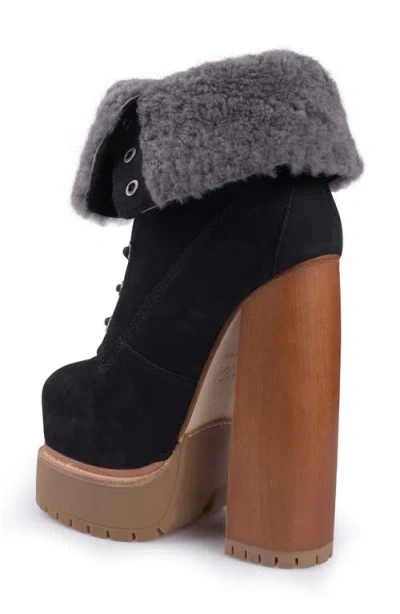 Zigi Aden Faux Shearling Lined Platform Bootie