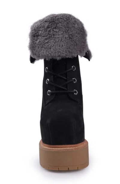 Zigi Aden Faux Shearling Lined Platform Bootie