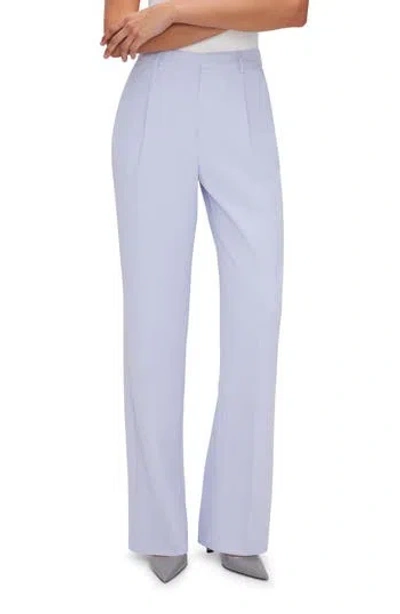 Good American Luxe Suiting Column Wide Leg Trousers