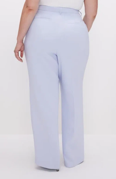 Good American Luxe Suiting Column Wide Leg Trousers