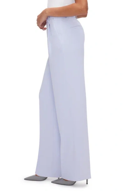 Good American Luxe Suiting Column Wide Leg Trousers