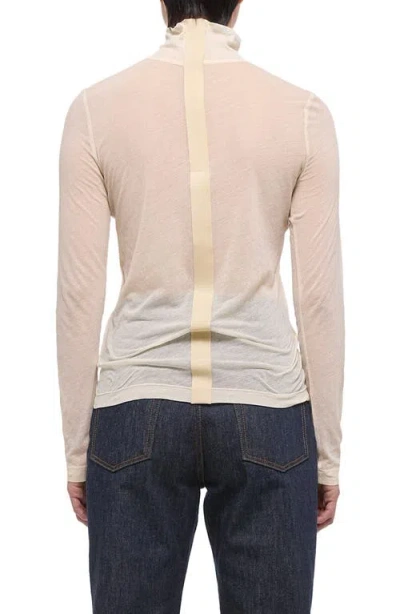 Helmut Lang Two Way Sheer Turtleneck Top