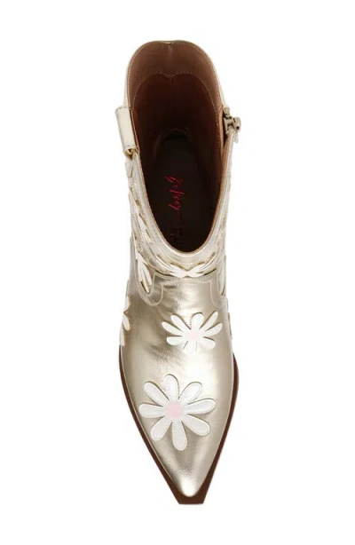 Betsey Johnson Teddy Pointed Toe Western Boot
