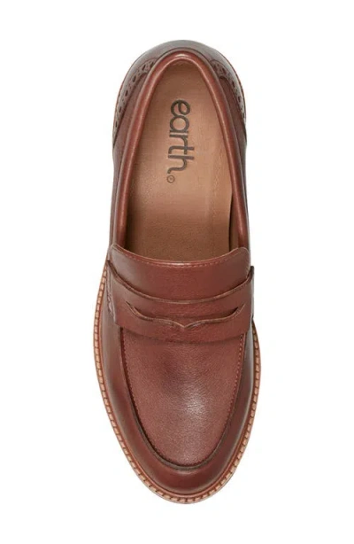 Earth Lindy Womens Solid Leather Loafers