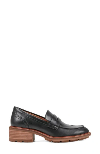 Earth Lindy Womens Solid Leather Loafers