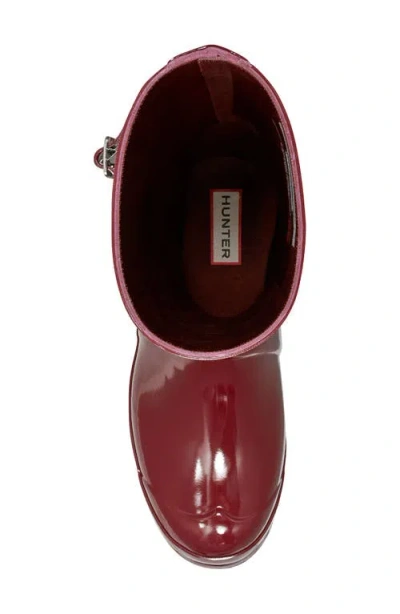 Hunter Original Tour Short Gloss Packable Rain Boot