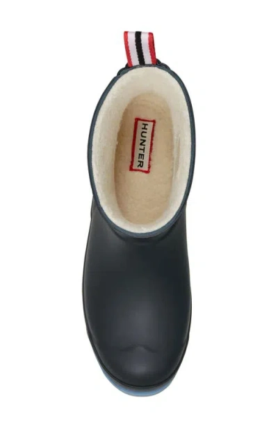 Hunter Play Short Faux Shearling Lined Waterproof Rain Boot