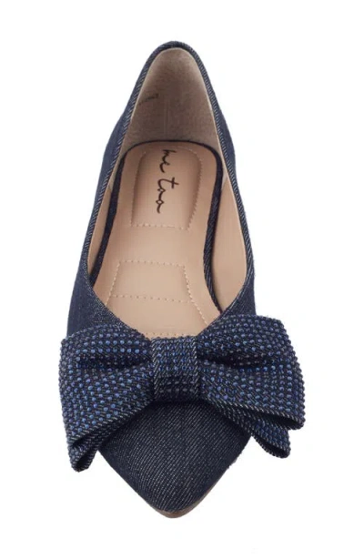 Me Too Alize Bow Pointed Toe Flat