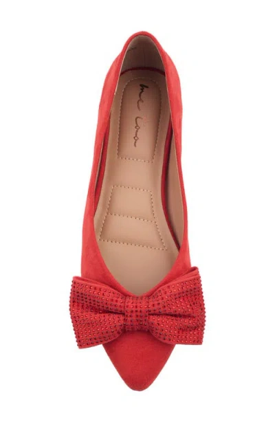 Me Too Alize Bow Pointed Toe Flat