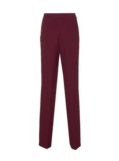 Twinset Chain-embellished Trousers In Red