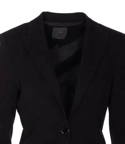 Pinko Flap Pockets Long Sleeves Notched Lapels In Black
